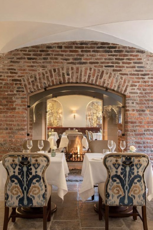 Cashel Palace Hotel - Bishop's Buttery, fireplace detail